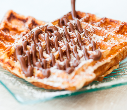 Gaufre au nutella